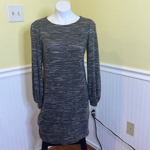 Max Studio ladies dark gray long sleeve sweater dress. Size small. NWT.